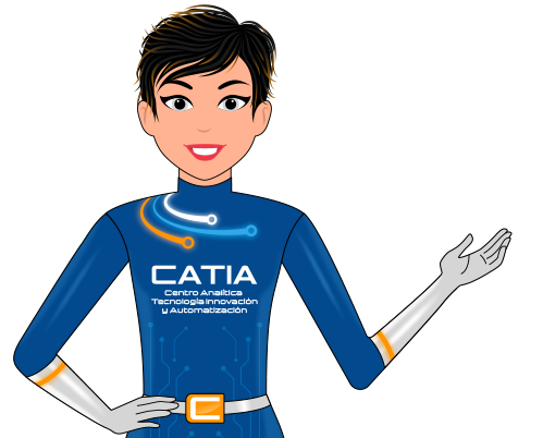 Personaje CATIA perteneciente al centro de analítica