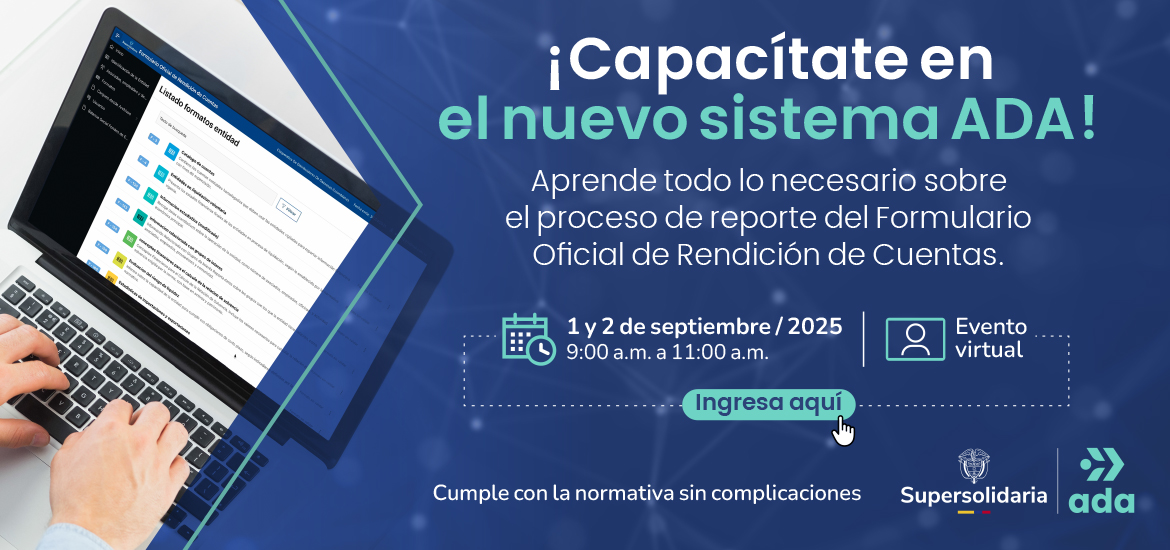 Banner capacitaciones ADA.