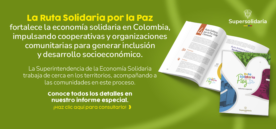 Banner informe ruta solidaria por la paz.