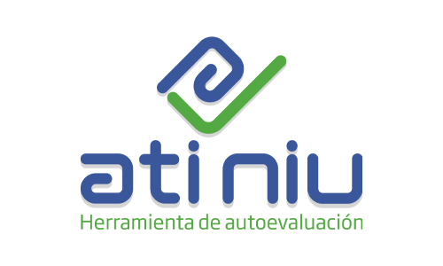 logo de ati niu verde y azul