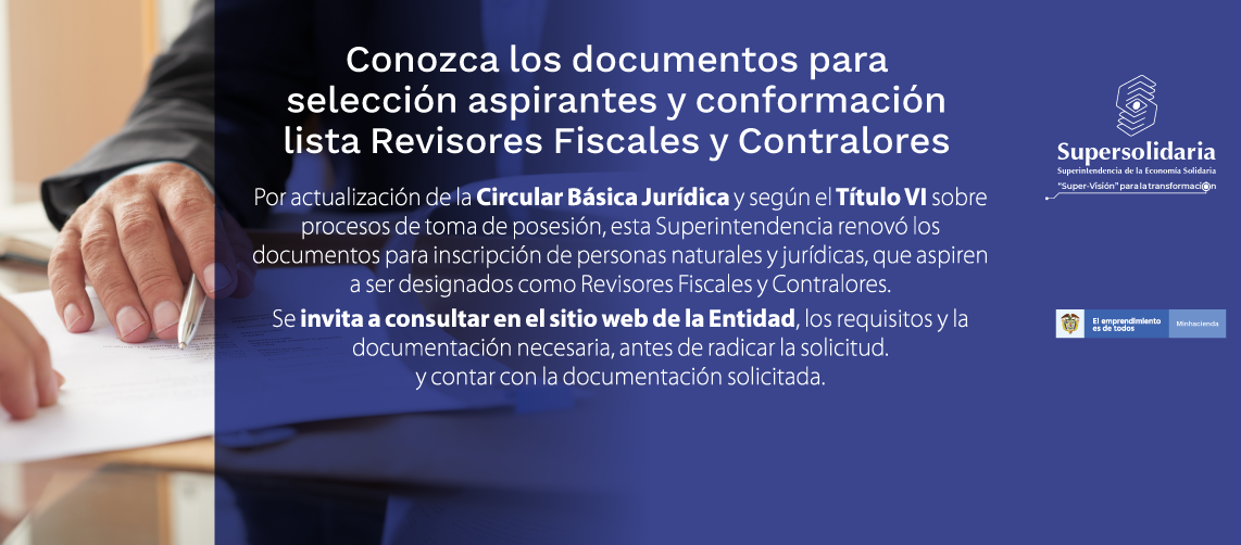 Conozca los documentos para selección aspirantes y conformación lista Revisores 