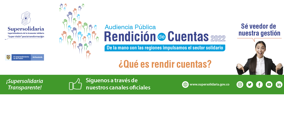 Desde Supersolidaria invitamos a la ciudadanía para que sean veedores de nuestra gestión Desde Supersolidaria invitamos a la ciudadanía para que sean veedores de nuestra gestión