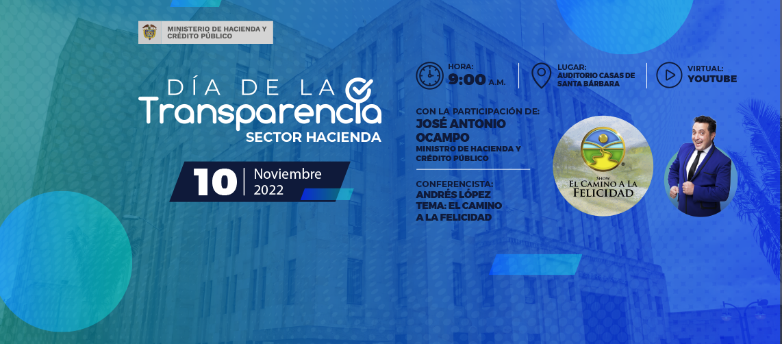 El próximo 10 de noviembre, el Sector Hacienda celebrará el Día de la Transparencia El próximo 10 de noviembre, el Sector Hacienda celebrará el Día de la Transparencia