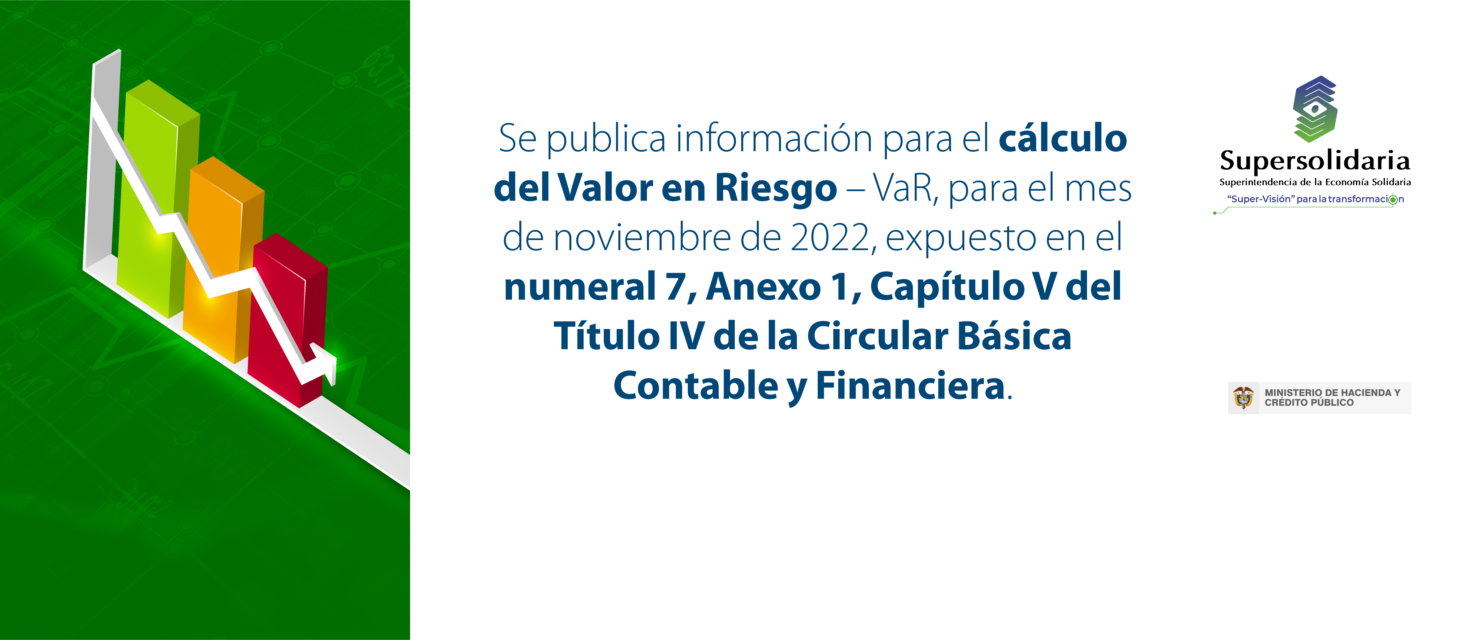 banner web que anuncia la publicación de la información sobre las medias, desviaciones y matriz de correlación para el cálculo del valor en riesgo noviembre 2022 banner web que anuncia la publicación de la información sobre las medias, desviaciones y matriz de correlación para el cálculo del valor en riesgo noviembre 2022