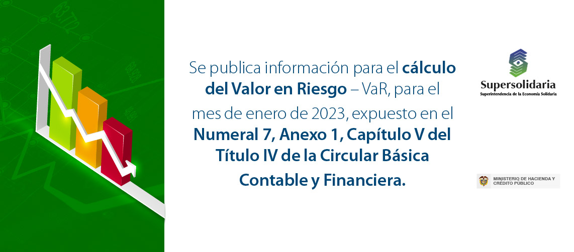 banner sobre la información para el cálculo del valor en riesgo correspondiente al mes de enero de 2023