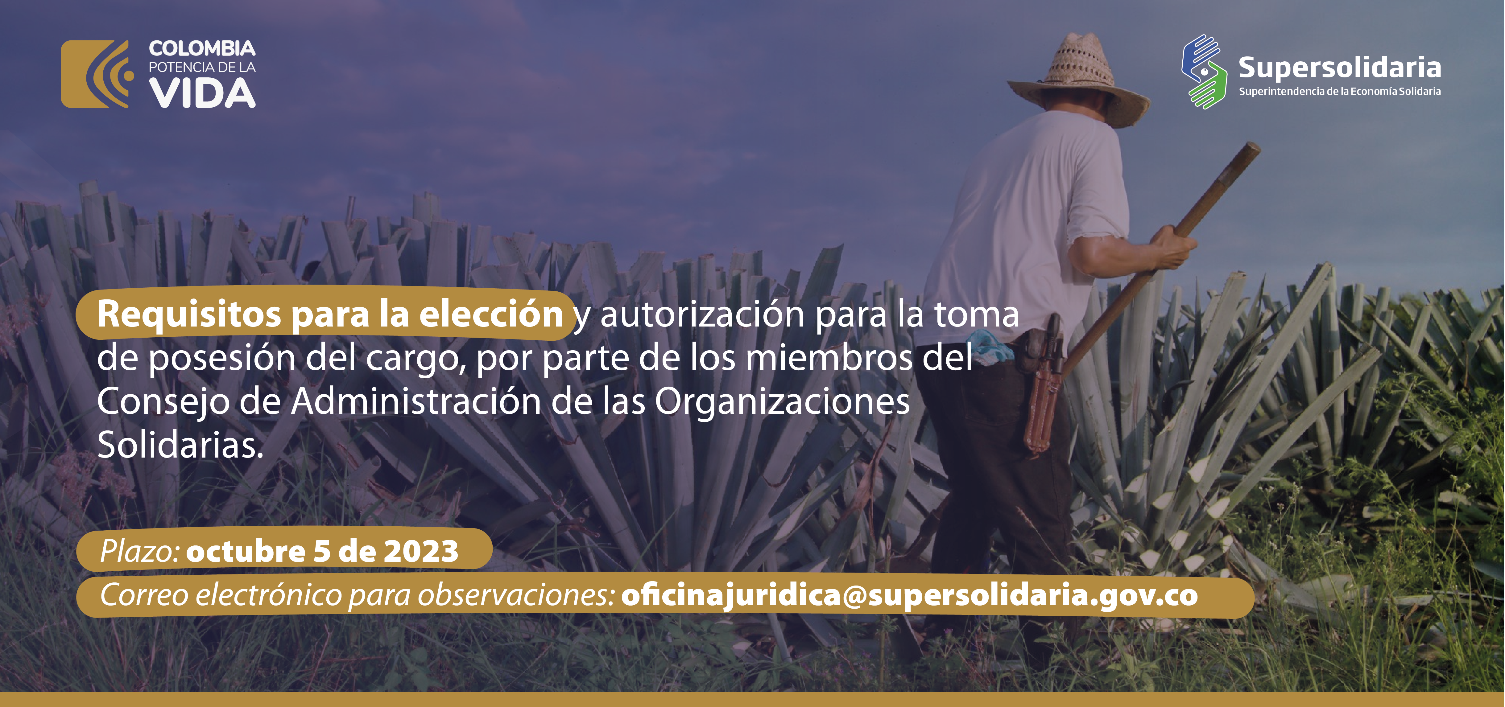 Se recibirán observaciones al proyecto de Circular Externa, hasta el 5 de octubre