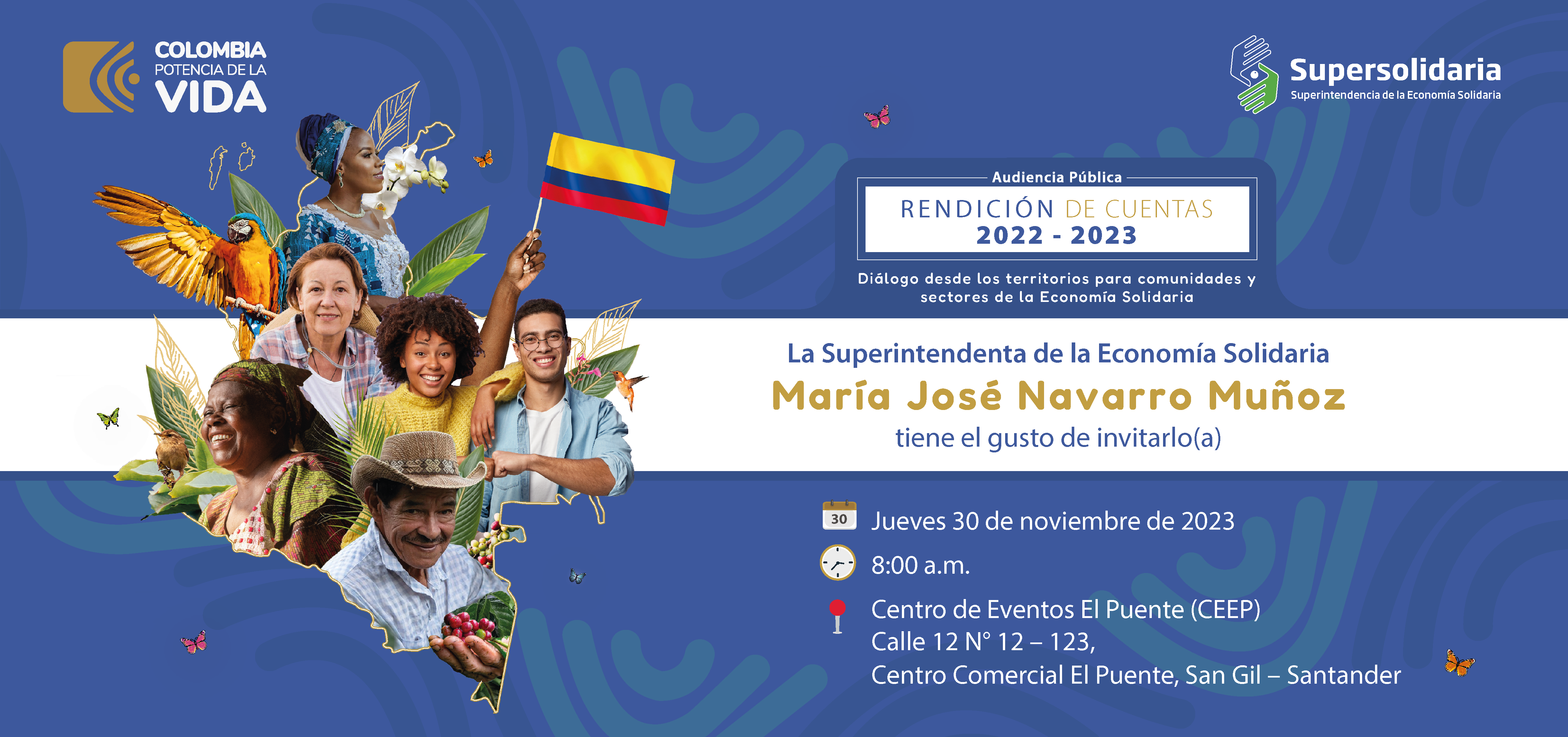 Les invitamos a nuestra Audiencia Pública de Rendición de Cuentas que se realizará en San Gil Les invitamos a nuestra Audiencia Pública de Rendición de Cuentas que se realizará en San Gil