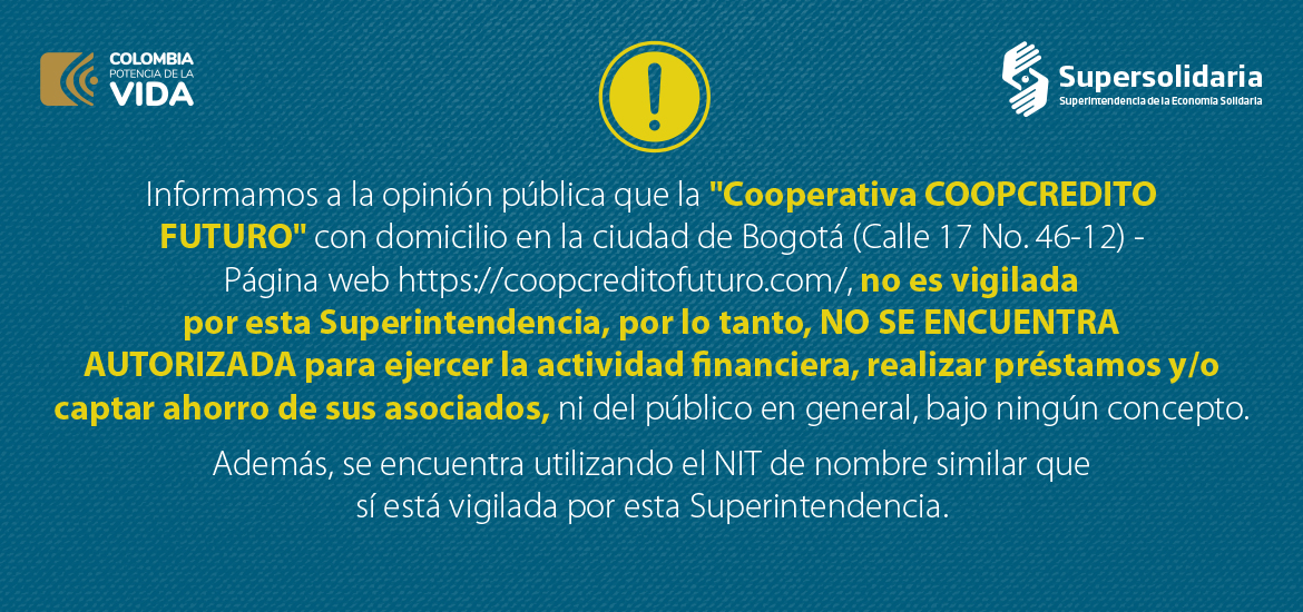 Atención - Cooperativa COOPCREDITO FUTURO Atención - Cooperativa COOPCREDITO FUTURO