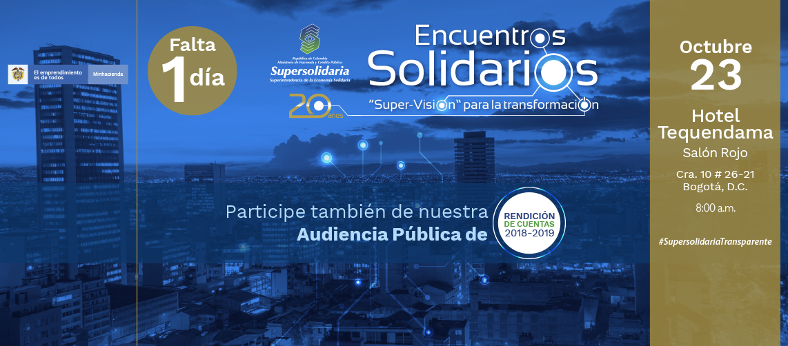 Conozca la agenda del Encuentro Solidario – Rendición de Cuentas Conozca la agenda del Encuentro Solidario – Rendición de Cuentas