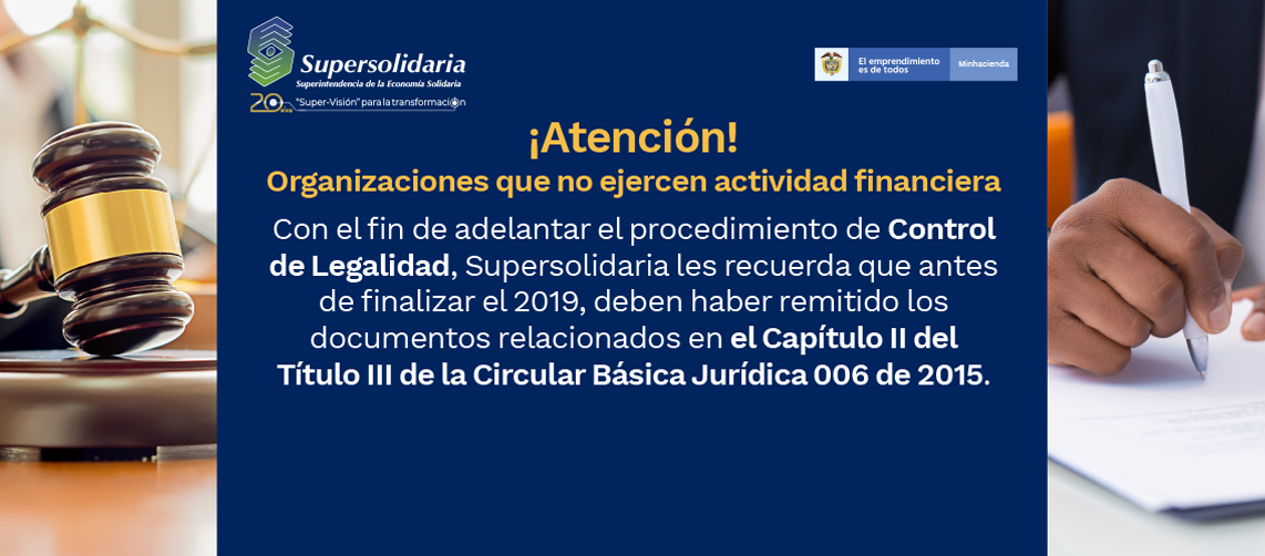 Supersolidaria recuerda reportar la información para Control de Legalidad Supersolidaria recuerda reportar la información para Control de Legalidad