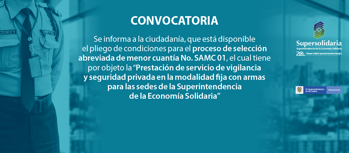 CONVOCATORIA PÚBLICA SELECCIÓN ABREVIADA DE MENOR CUANTÍA CONVOCATORIA PÚBLICA SELECCIÓN ABREVIADA DE MENOR CUANTÍA