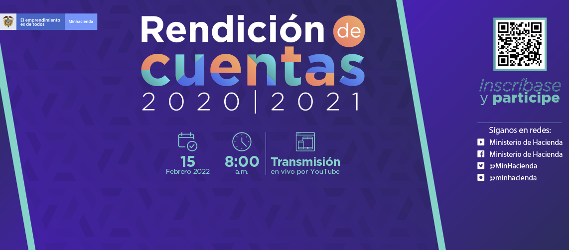 Participe el 15 de febrero en la Audiencia Pública Rendición Cuentas MinHacienda Participe el 15 de febrero en la Audiencia Pública Rendición Cuentas MinHacienda