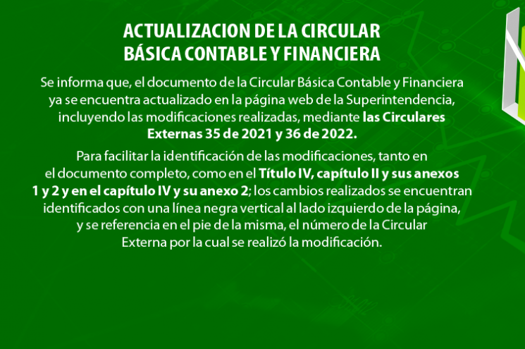 Actualización Circular Básica Contable y Financiera Actualización Circular Básica Contable y Financiera
