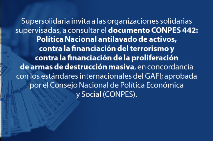 Nueva Política Nacional Antilavado de Activos, contra la Financiación del Terrorismo y Proliferación de Armas de Destrucción Masiva Nueva Política Nacional Antilavado de Activos, contra la Financiación del Terrorismo y Proliferación de Armas de Destrucción Masiva