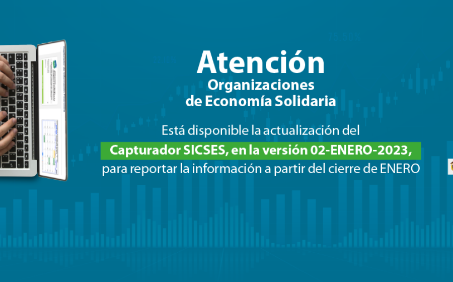 banner a manera de banner web que informa acerca de la actualización del SICSES en su versión del 2 de enero de 2023