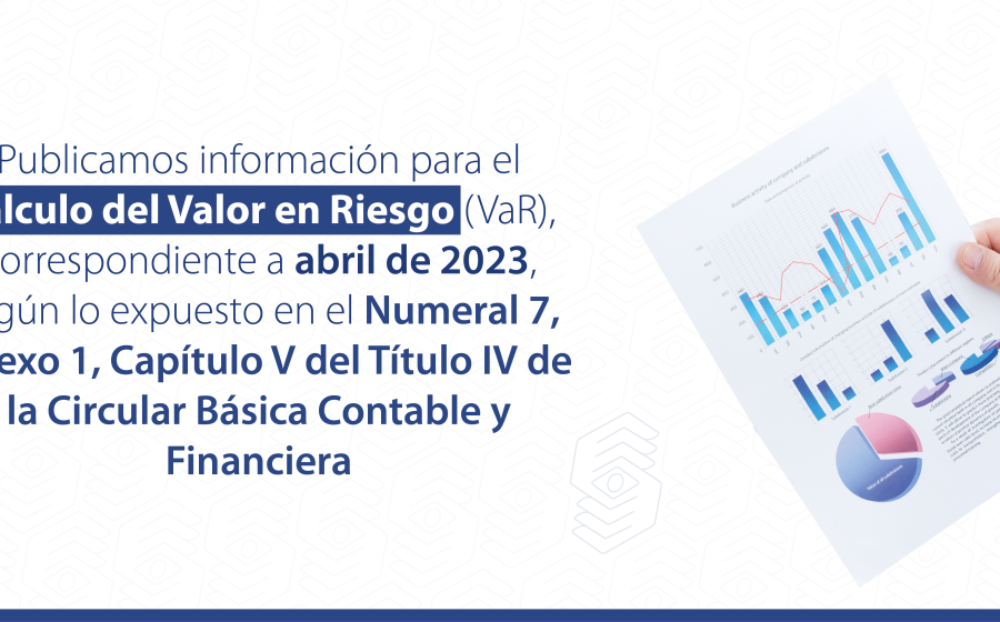 Información para el Cálculo del Valor en Riesgo – VaR – Abril de 2023