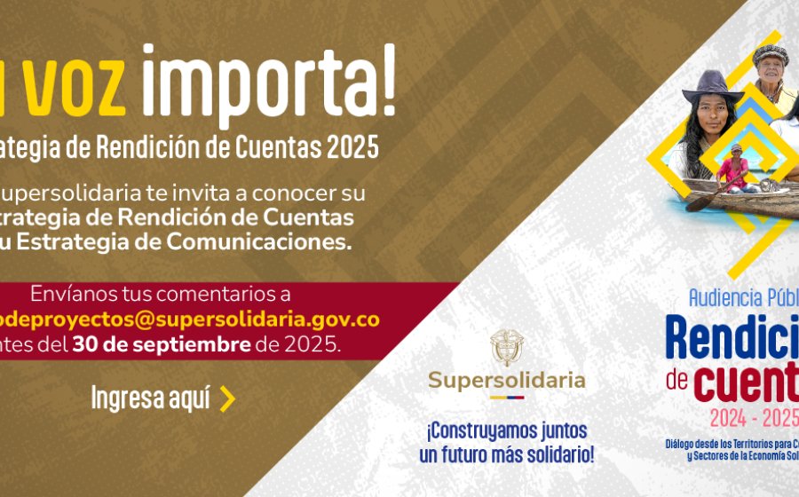 Banner estrategia de rendición de cuentas a comentarios