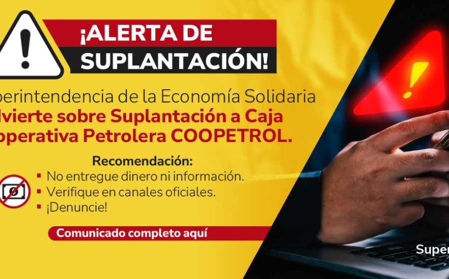 Banner suplantación de coopetrol