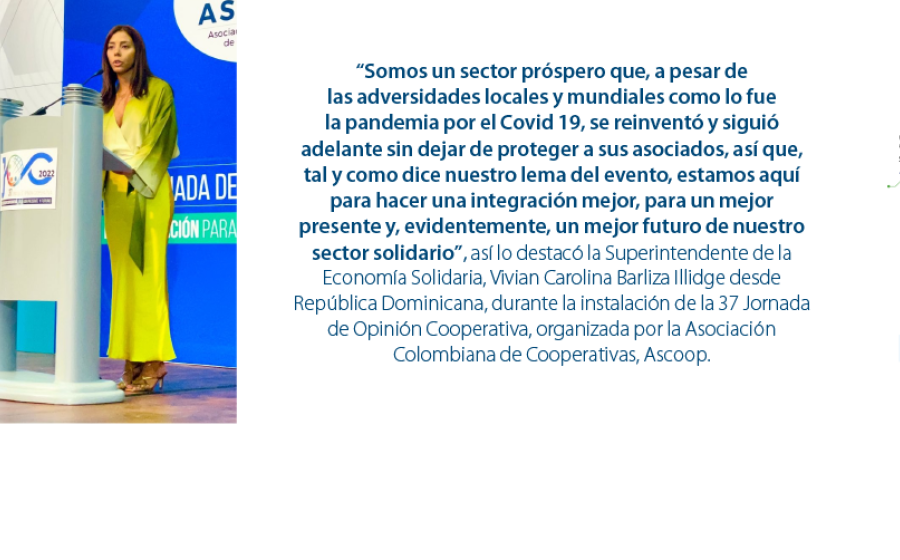 Intervención de la Superintendente en la 37 Jornada de Opinión Cooperativa
