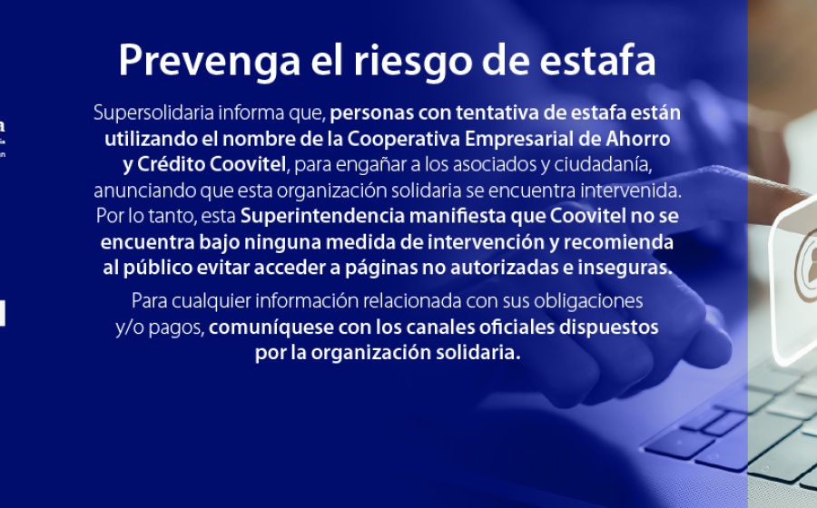 Prevenga el riesgo de estafa