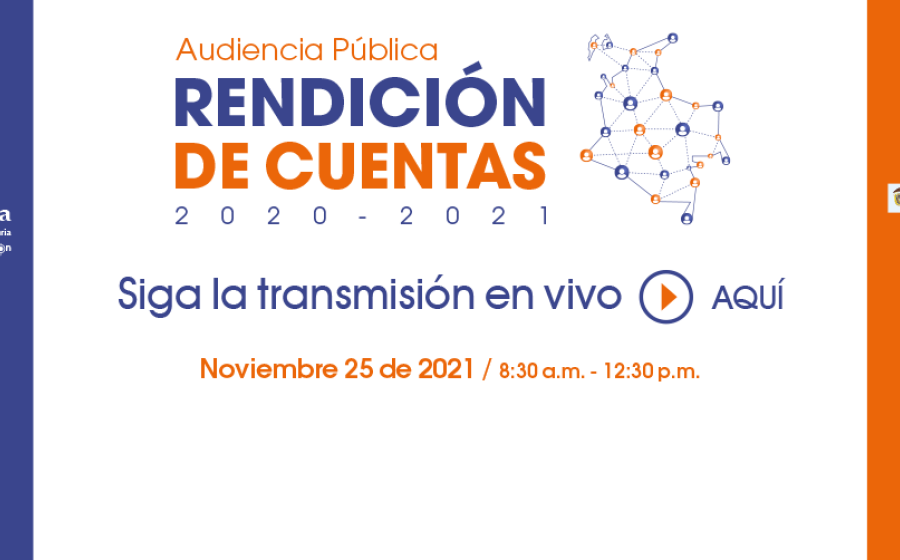 Siga en vivo la Audiencia Pública de Rendición de Cuentas 2020 – 2021 de esta Superintendencia