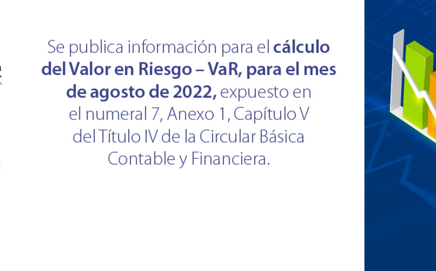 Información para el cálculo del Valor en Riesgo – VaR – Agosto