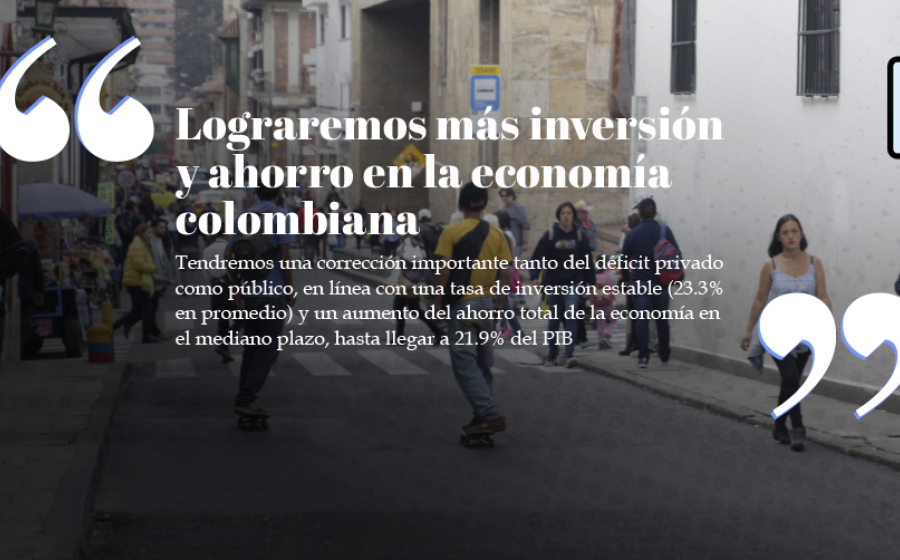 Lograremos más inversión y ahorro en la economía colombiana