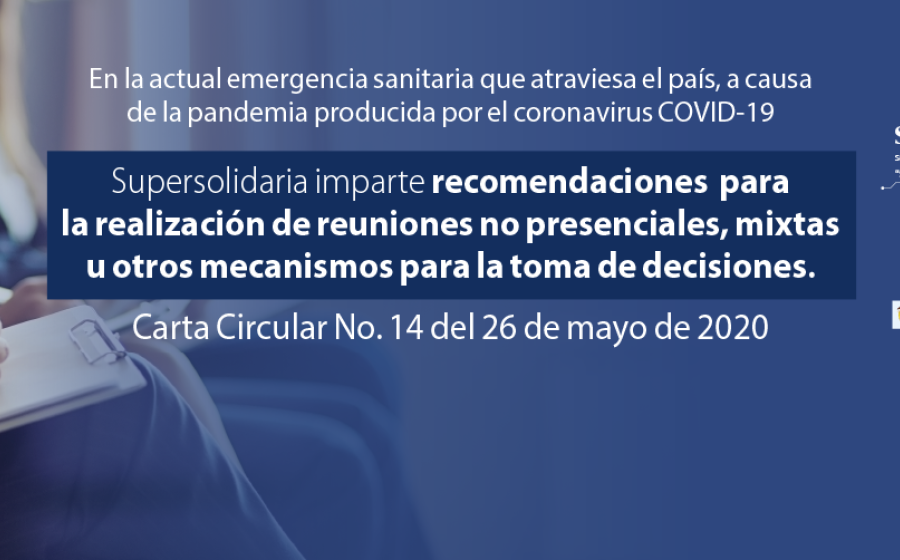 Reuniones no presenciales, mixtas u otros mecanismos para toma decisiones