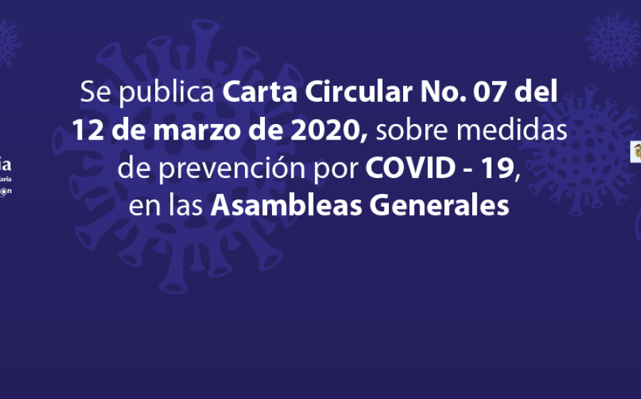 Medidas de prevención por COVID-19 en Asambleas Generales