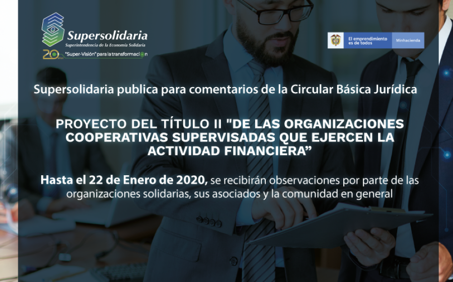 Proyecto del Título II de la Circular Básica Jurídica para Comentarios