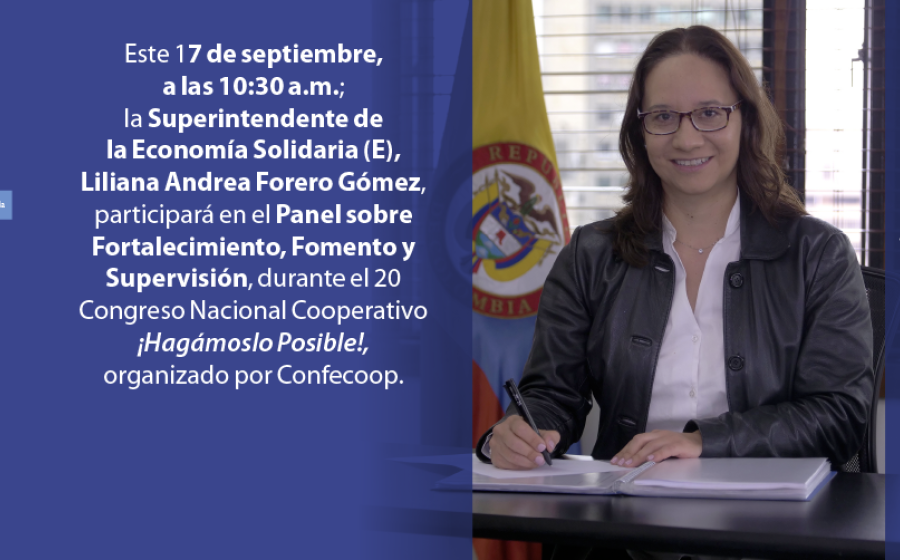 Supersolidaria estará en la Edición 20 del Congreso Nacional Cooperativo