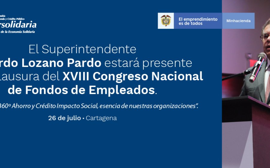 Superintendente Ricardo Lozano Pardo, hablará ante dirigentes de entidades solidarias
