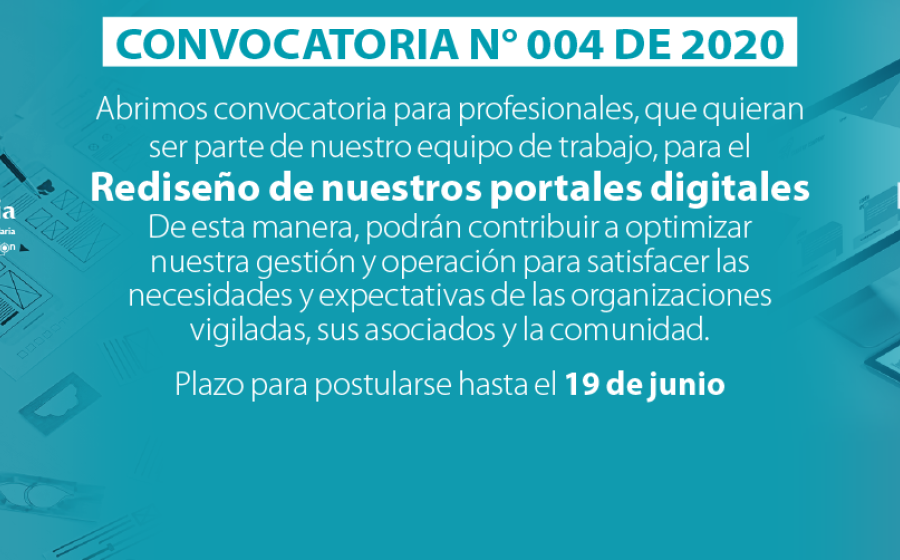 Convocatoria 004 de 2020 profesionales Ingeniería Sistemas, Diseño Gráfico, Comunicación Social e Ingeniería Industrial