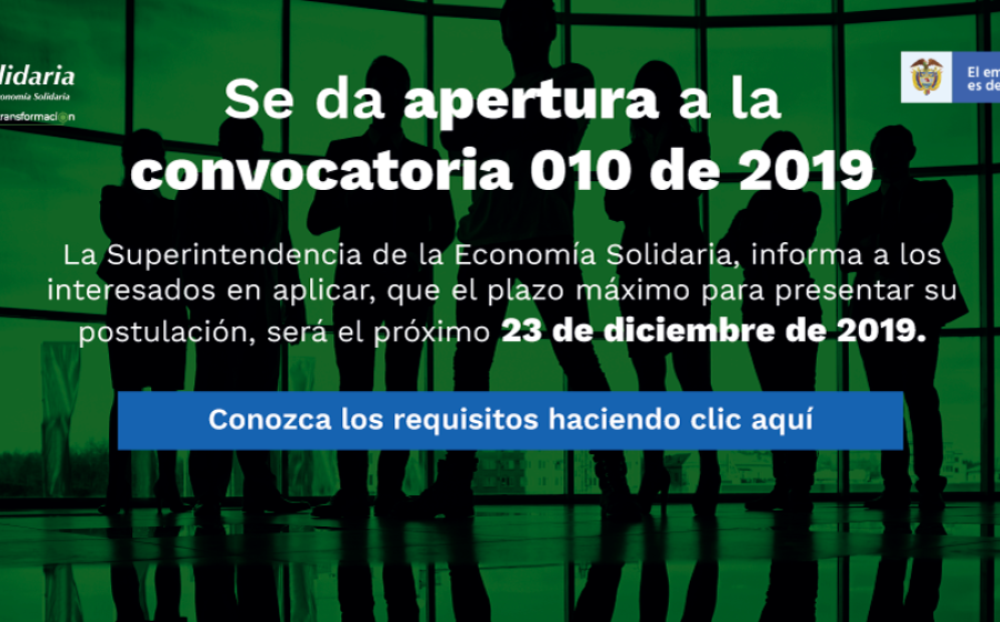 Participe en la Convocatoria 010 de 2019