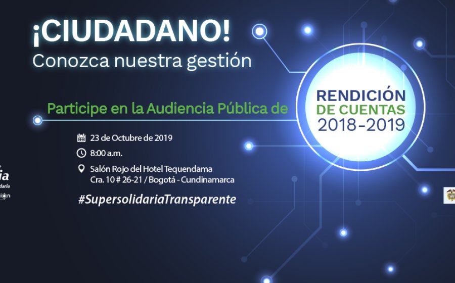 Supersolidaria rendirá cuentas este 23 de octubre
