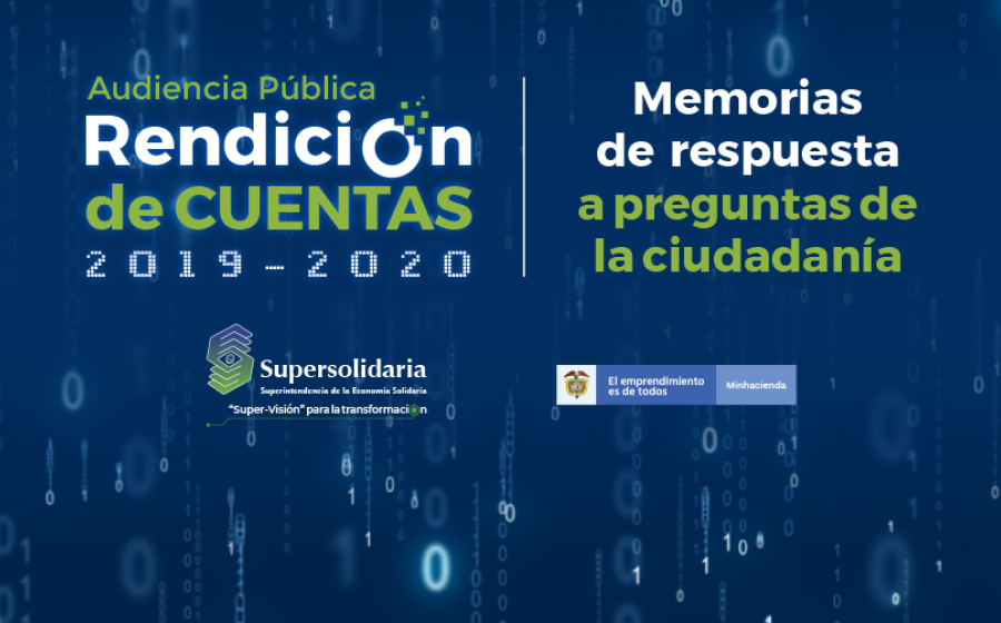 Respuesta a preguntas ciudadanas resultado de la Rendición de Cuentas 2019 - 2020