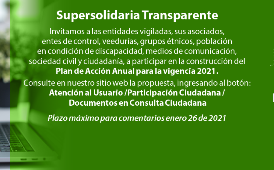 Para comentarios propuesta Plan de Acción Anual vigencia 2021