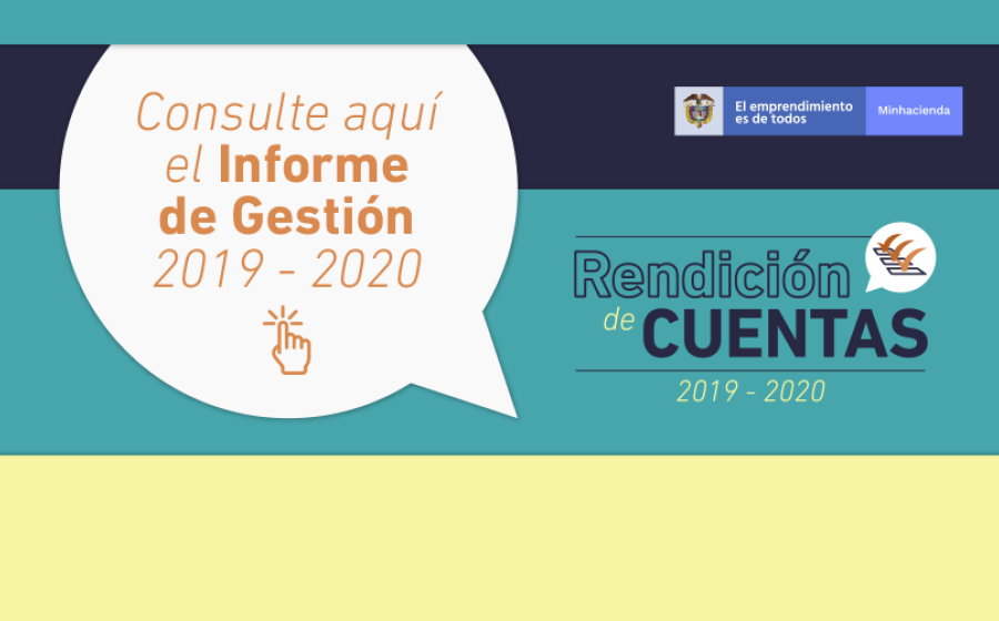 Conozca informe de gestión memorias hacienda 2019 – 2020