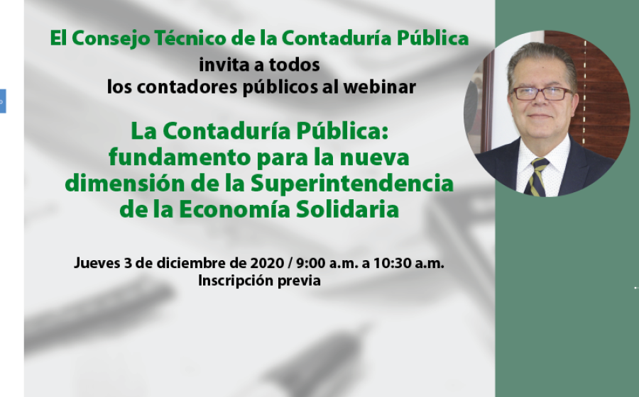 Webinar Consejo Técnico Contaduría Pública con participación del Superintendente