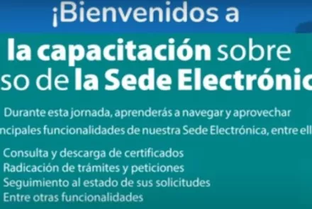 Banner Capacitación Uso Sede Electrónica