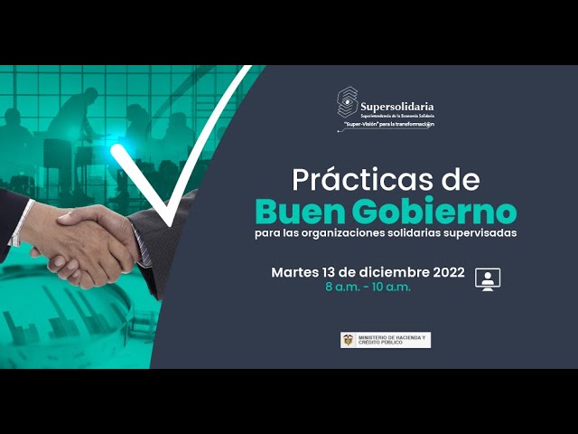 imagen de video de Prácticas de Buen Gobierno para las organizaciones solidarias supervisadas